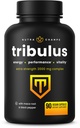 NutraChamps Tribulus Terrestris pour les hommes, 2000mg Supplément Booster pour l'énergie, la vitalité, l'endurance et la performance, Saponines Extra Strength, 90 Capsules Vegan