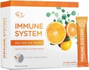 Dr. T-The-Go Immune System Packs – Poudre Directe à Mouth – Booster de Défense Naturelle, Protection contre le Stress Oxidatif, Supporte le bien-être général – 30 Packs simples pratiques