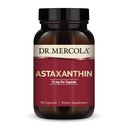 Dr Mercola Astaxanthine organique - 12 mg Astaxanthine - Support puissant antioxydant - Extrait de microalgues organiques - Non-OGM, sans gluten et sans soja - 90 capsules (90 portions)