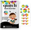 Quitch Mosquito Bite Relief Patch, Après Bite Insect Bite Traitement, Alternative crème anti démangeaisons, Insect Bite Relief, Croisière, Voyage et Camping Essentiel pour les enfants
