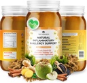 TrueSeaMoss Pro-Line Gel - Inflammation / Allergie - Gel de fruit avec des légumes de mousse de mer premium Légumes Légumes - Vegan-Amis - Fabriqués aux États-Unis (Apple/Cinnamon, Pack de 1) NW1