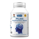 ANDREW LESSMAN PS 200 Phosphatidyl Serine 60 Capsules - Soutient la clarté mentale, l'humeur positive, la mémoire, la fonction cognitive. Essentiel pour la production et la libération de neurotransmetteurs. Aucun additif