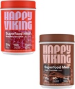 Happy Viking Chocolate and Strawberry Powder, de Venus Williams, 20G Protein, Low Carb, Keto, Vegan, Sans gluten, Superfoods, Remplacement complet des repas, 2 conteneurs (24 oz. Chacun)