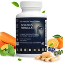 Formule Ocu-Plus – Supplément santé oculaire avec Lutein & Zeaxanthin – Soutient la clarté visuelle, la vision nocturne et la santé maculaire – avec Bilberry, Ginkgo Biloba & NAC – 60 Capsules
