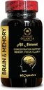 Pills de mémoire pour le cerveau - Boosts Performance cognitive & Fonction cérébrale, Soutien Performance mémoire, Supplément Focus avec Ginkgo Biloba - 1 bouteille 60 capsules