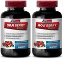 Immune Defense - Goji Berry Extract Complex - Pills de vitalité naturelle, puissant antioxydant, extrait de grenade, complexe de désintoxication corporelle, soutien de bien-être holistique, Bot 120 Caps
