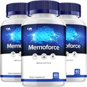 Capsules de supplément de Mémoforce de Vitamoon – pilules Nootropiques de Mémoforce, Focus de Clarity de Mémoforce et critiques, 180 Capsules