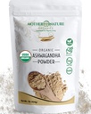 USDA poudre biologique certifiée Ashwagandha, 100% pur, brut, Adaptogène puissant supplément - non-OGM, végétalien, sans gluten (1lb sac)