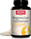 Formules de Jarrow Optimisant Magnésium - 200 comprimés - Soutient la santé osseuse et la fonction musculaire - Exercice et avantages d'endurance - Comprend Taurine, P5P et vitamine B6 - 100 portions
