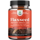Huile de lin 1000mg de softgels - Huile de lin à haute puissance de softgels pour la digestion du coeur et le soutien du cerveau - Graines de lin organiques pressées à froid fournissant Oméga à base de plantes 3 6 9