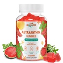 Astaxanthine 12mg Suppléments Gommies: Supplément antioxydant pour soutenir les yeux, la peau, les articulations et le système immunitaire santé non-OGM et sans gluten (60 Gommies)