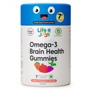 Little Joys Omega-3 (DHA) Cerveau Gommies pour les enfants. 7-12 ans. 30 Day Pack. Suppléments Oméga-3 à base végétale. Fabriqué avec la fibre racine de chicorée pour la santé de Gut. Multivitamines Rich. Pas de sucre.