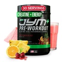 JYM Supplément Science Pre JYM Plus Fruit Punch Pre-Workout Powder, Amino Nitrates, Créatine, Betaine, Nootropics, BCAA, pour les hommes et les femmes, 30 portions