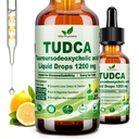 Pure TUDCA Bile Salts Liquid Drops 1200mg (Acide Tauroursodeoxycholique) Premium Liver Support, Bile Flow & Gallbladder Cleanse Supplement (complément de nettoyage de la vésicule)