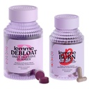 Lemme Debloat et Brûlure - Métabolisme, soutien de la contusion, Gut Health & Weight Management avec des probiotiques étudiés cliniquement, prébiotiques, extrait de thé vert, vitamines B6 et B1 - sans gluten, 60 comte Ea