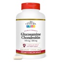 21st Century Double Strength Glucosamine Chondroitin (210 comte), supplément alimentaire pour la santé des articulations et du cartilage, soutient le mode de vie actif, non-OGM, supplément articulaire sans gluten pour les hommes et les femmes