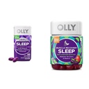 Ensemble d'aide au sommeil OLLY avec la mélatonine, le magnésium et la récupération musculaire - 60 softgels de comte et 40 roux de comte
