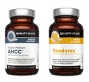 Qualité de vie All Natural Immune Support and Detox Bundle - Kinoko Platinum AHCC Mushroom Extract - Deodorex Detox Support Supplément