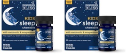 Mommy's Bliss Kids Sleep Chewable Tablets, Melatonin, Magnesium & Calming Herbs, Grape Flavor, Sugar Free Kids Melatonin, Age 3+ (35 Servings), 35 Count (Pack of 2)