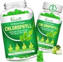 Gommies de chlorophylle - Super Vert 13 en 1 avec Ashwagandha Vitamine C Zinc & Cuivre pour l'odorat corporel, l'énergie cutanée Immune Soutien Déodorant pour les femmes - 120 Comte