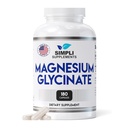 Magnesium Glycinate 400mg per Serving – High Absorption – Gentle on Stomach – Supports Sleep, Relaxation, Muscle, Bone & Immune Health – Non-GMO, Vegan, 180 Capsules