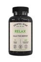 Crystal Star Relax (60 Capsules) - Helps Calm Nerves with Ashwagandha, American Skullcap and Kava Kava - Non-GMO