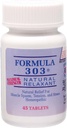 Dee CEE Labs Formula 303 Comprimés de force maximale, 45 Comprimés; tout naturel contenant du magnésium pour les muscles douloureux, la fleur de passion et la racine valériane