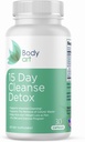 Art du corps 15 jours Colon Cleanse Detox – Capsules naturelles pour la santé digestive – Soutien doux pour les hommes et les femmes – 30 comtes