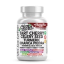 Cherry Flow Tart Cherry Capsules Uric Acid Support Celery Seed Turmeric Chanca Piedra Vitamin D Vitamin B6 Niacin Milk Thistle Moringa Extract Pomegranate Beets 90 Count By Clean Nutra