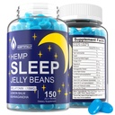 Melatonine 3mg 15mg pour la famille entière avec Ashwagandha, 5-HTP, Lemon Balm, Magnésium, B12, B6 Chewable & Low Sugar - pour un cycle de repos sain, Zzz profonds, l'humeur positive et la santé du cerveau, 150 comtes