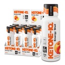 Ketone-IQ Caffeine Performance Energy Shots – Clean Energy for Focus & Endurance, 5g Ketones, 100mg Green Tea Caffeine, B Vitamins, 12 Pack (Peach)