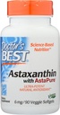 Docteurs Meilleur Astaxanthine avec AstaPure 6 MG, Non-OGM, Vegan, 90 Softgel (paquet de 1)