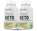 Laboratoires justifiés (2 packs) Pilules de vinaigre de cidre rapide 1275MG Formulé avec le vinaigre de cidre d'Apple Keto Support Mix Alternative aux Gommies 120 Capsules
