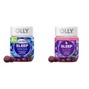 OLLY Extra Strength Sleep 5mg Melatonin 50ct & Restful Sleep Melatonin Gummy 50ct - BlackBerry Zen - L-Theanine, Chamomile & Lemon Balm Sleep Aid