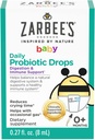 Des gouttes probiotiques pour bébé de Zarbee, un soutien quotidien digestif + immunitaire, des nouveau-nés et plus, 0,27 Fl Oz