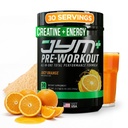 JYM Supplement Science Pre JYM Plus Orange Pre-Workout Powder, Amino Nitrates, Creatine, Betaine, Nootropics, BCAA’s, for Men & Women, 30 Servings