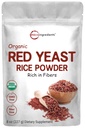 Micro-ingrédients poudre de riz de levure rouge biologique, 8 once (1 an d'approvisionnement), non-OGM, végétalien