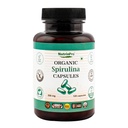 Gélules de spiruline biologique de l'USDA - Supplément 100% végétalien pur, non-OGM, sans gluten, sans produits chimiques, (120)