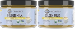 Garden of Life Organics Golden Milk Recovery&Nourishment Powder-44mg Turmeric Curcumin (95% Curcuminoids),Ashwagandha-Organic Non-GMO Vegan&Gluten Free Herbal Supplements,30 Servings,(Pack of 2)