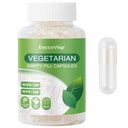 Size 2 Empty Capsules - 100 Count Clear Empty Pill Capsules Size 2 with Capsule Filling Kit, Fillable Vegan Vegetarian Capsule Empty for Vitamins, Easy for DIY Supplements