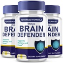 (3 Pack) Supplément Defender Cerveau, Pills Defender Cerveau pour le soutien du focus et de la mémoire, Capsules Nootropiques avancées de BrainDefender Fonction Santé cognitive, Vitamines de défense du cerveau (180 Ct)