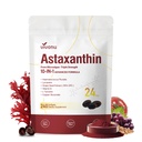 10 en 1 Astaxanthine suppléments 24mg, 4 mois d'approvisionnement, Astaxantina Antioxydant de l'hématococcus pluvialis frais, contient du lycopène, graines de raisin, vitamine E, et plus soutient l'œil, les articulations, la santé de la peau