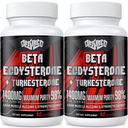 1400mg Beta Ecdystérone et suppléments de turcestérone, maximisé 98% Beta Ecdystérone et 20% Extrait de turcestérone pour la masse musculaire,Résistance, Synthèse protéique, 120 Capsules