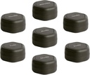 Cadence Contenants de voyage - Pill Case Set - Capsules de voyage magnétiques, Organisateur de médicaments quotidiens pour les pilules, suppléments et vitamines - 7 Flex Small (0.56oz) pour Organisateur de pilules hebdomadaires - Charbon