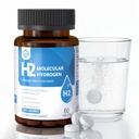 Comprimés d'hydrogène moléculaire (H2) au magnésium – 12 PPM Comprimé d'eau d'hydrogène pour l'eau potable, antioxydant-Rich, soutient la santé cellulaire, la récupération et la fonction cognitive – non aromatisé, 60 comprimés