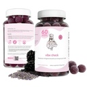 Balancing Act - Vibe Check Magnesium Gummies for Women – Mélatonin-Free Calme & Relaxation Support avec Magnésium, Camomille et Lemon Baume – BlackBerry Lavender – 60 comtes (30 jours)
