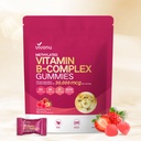 VivoNu Multivitamine, Gommies complexes de vitamine B méthylée, vitamine B12, B6, B1, B2, B3, B5,A, C, D, E et folate, énergie de soutien, ingrédient naturel, sans sucre et sans OGM