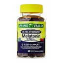 Melatonine Ultra Strength 12mg – 60 Gummies, Mélatonine Gummies pour adultes, Fraise Flavor, Supplément Melatonine, Gomitas para Dormir, Gummes de sommeil sans gluten et végétariens (paquet de 1)