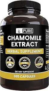 Ingrédients originaux purs Extrait de camomille, (100 capsules) Toujours Pure, Pas d'additifs ou de remplissages, Verifié en laboratoire