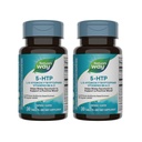 Nature's Way 5-HTP, L-5-Hydroxytryptophane, aide à faire de la sérotonine pour promouvoir une perspective positive*, vitamine B6, vitamine C, extrait de haricots Griffonia, 30 comprimés (paquetage mai vary) - 2 paquets
